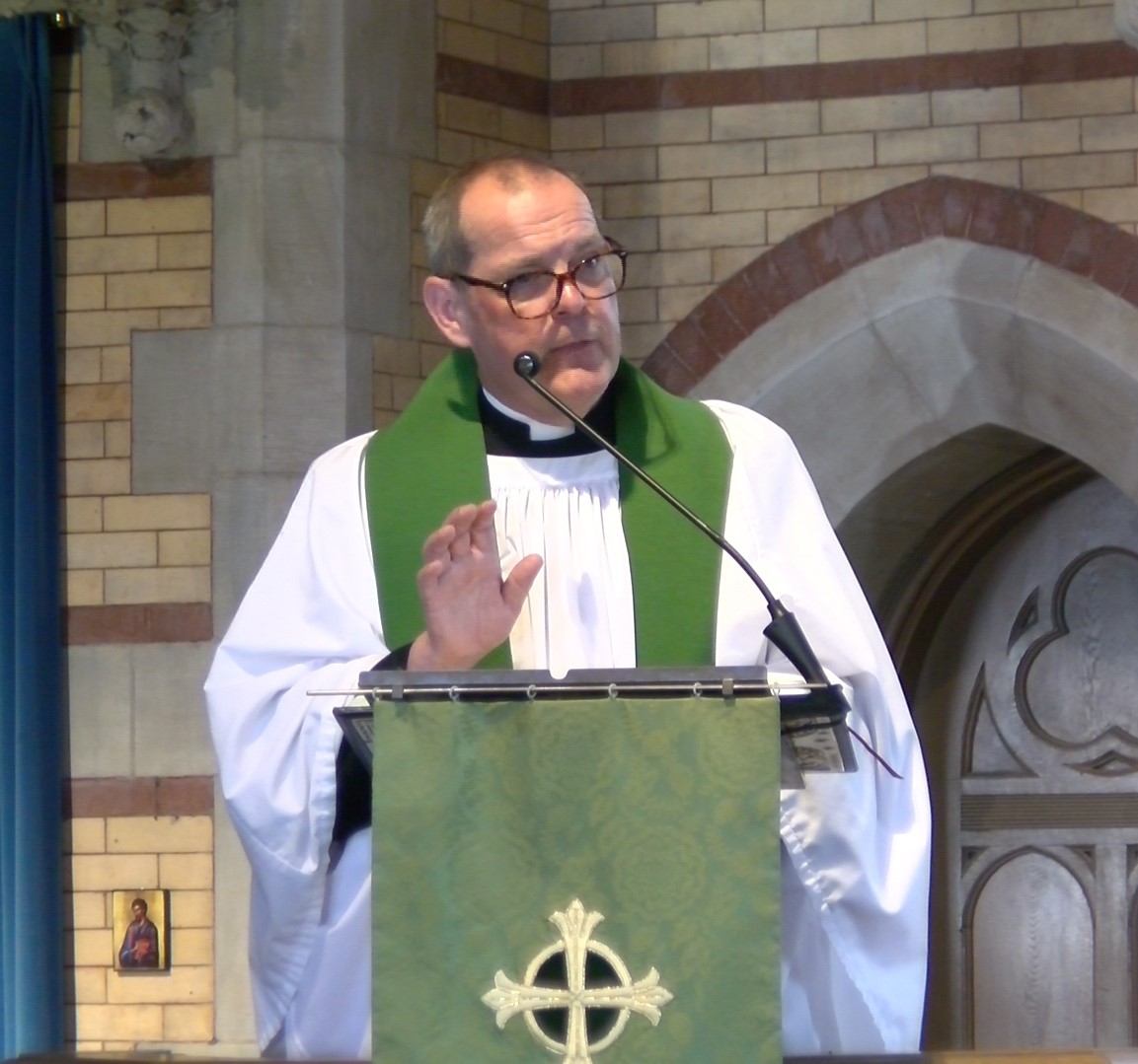 Photo of Father Zwifka Preaching