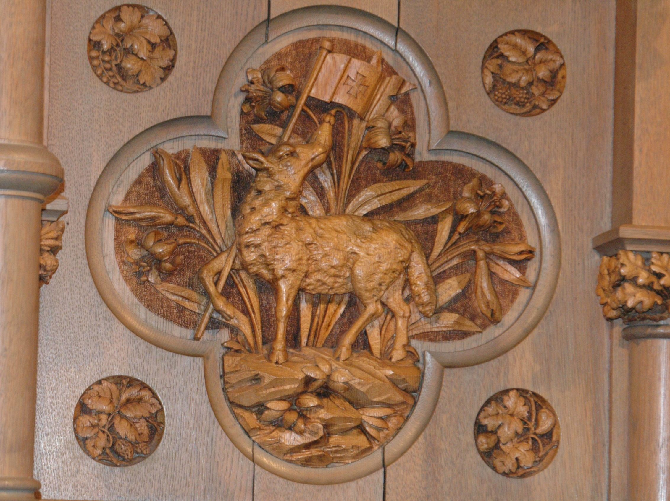 carving of deer