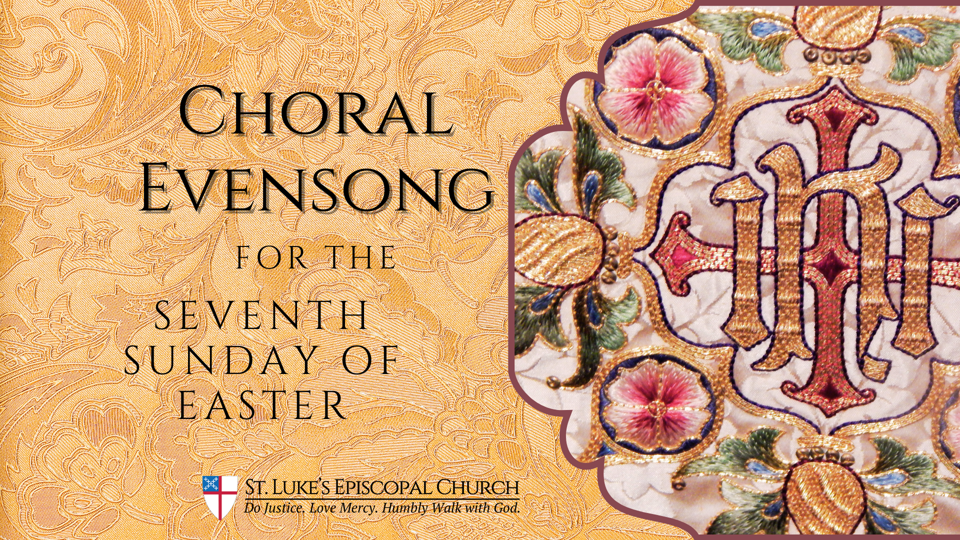 choral evensong for the 7th sunday of easter