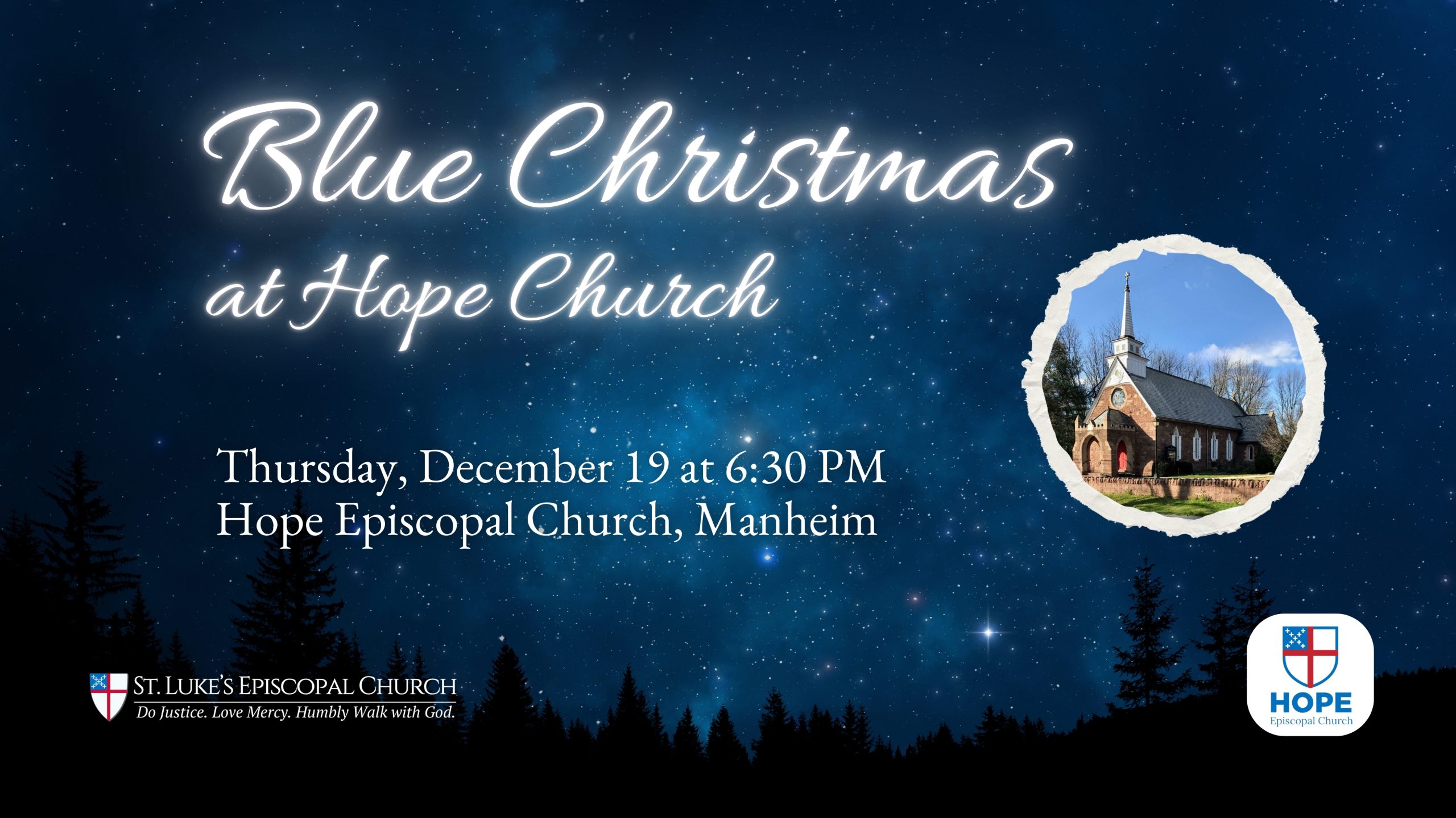 blue christmas at hope episcopal church