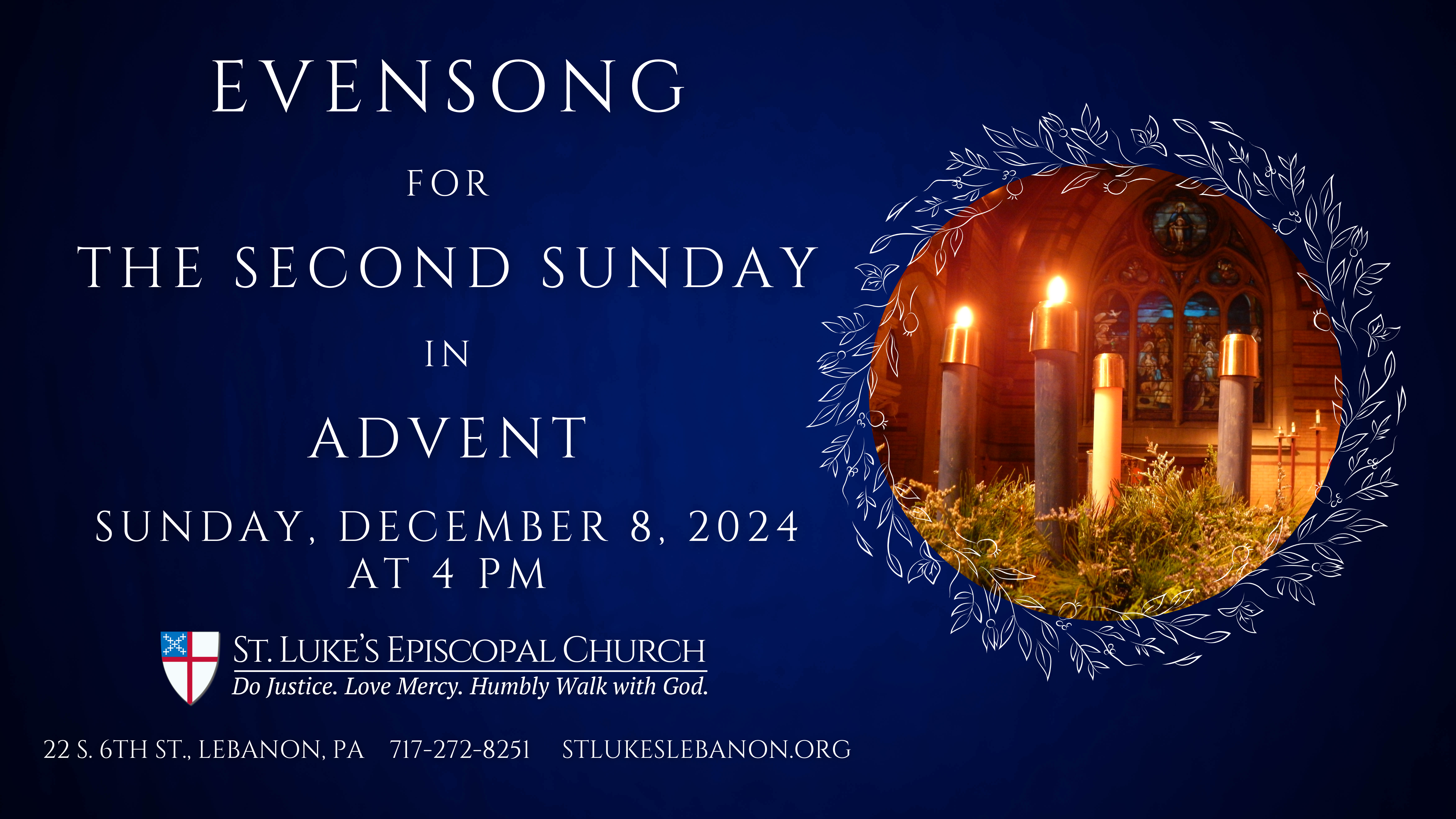 Evensong for the second sunday in advent